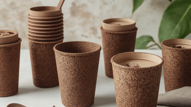 Coffee ground bioplastics