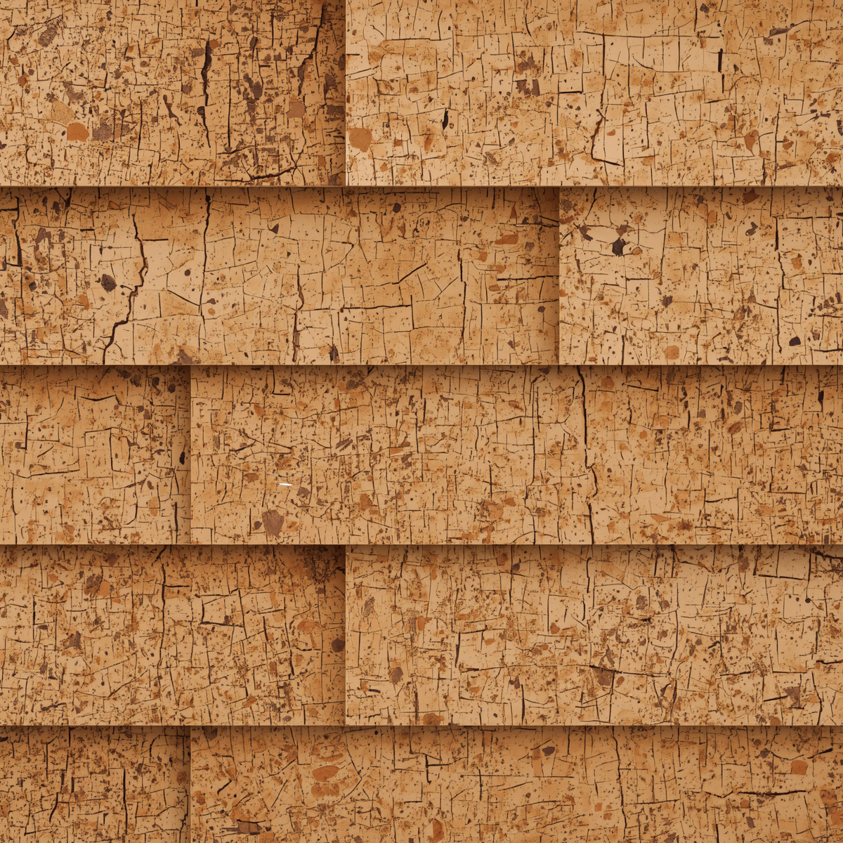 Cork oak bark insulation panels
