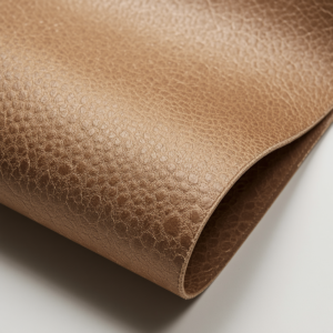 Mushroom leather sustainable material made from mycelium, showing the natural texture and appearance of the eco-friendly vegan leather alternative (1)