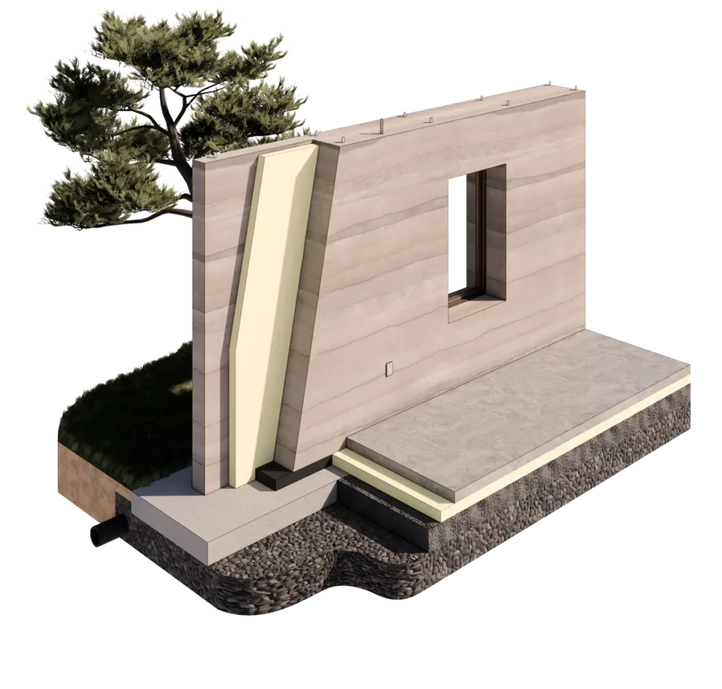 Sirewall – Insulated Rammed Earth System