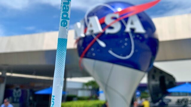 Flexible food packaging and single-use applications made from Nodax PHA by Danimer Scientific, a verified marine biodegradable bioplastic before NASA globe.