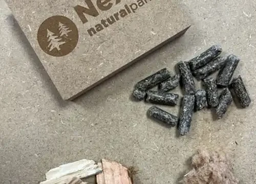NEXT zero-VOC plant resin MDF