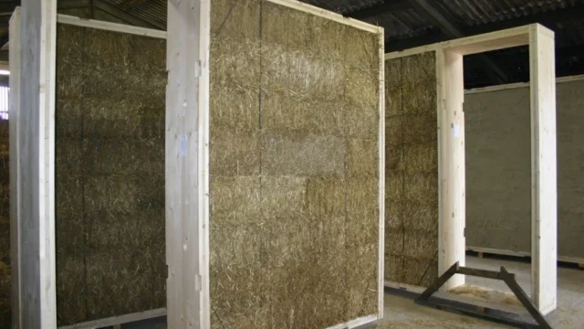 ModCell prefabricated straw bale walls