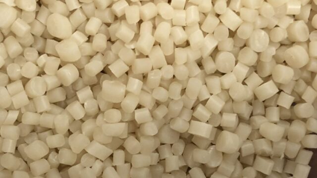 YOPP™ PHA biopolymer pellets and fibers produced by Mango Materials, utilizing waste methane gas as the primary biological feedstock.